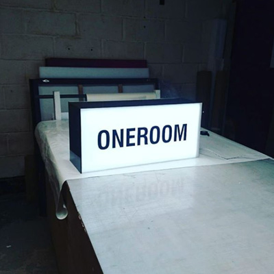 Illuminated Lightbox Signage Production
